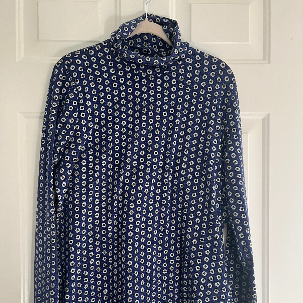 Land's End XL Print Turtleneck